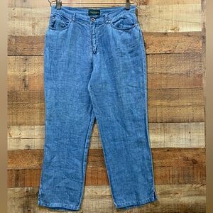 Ralph Lauren Cropped Linen Pants Size 10 Petite